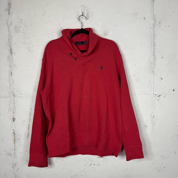 Polo Ralph Lauren Cardigan Shawl Mockneck Sweater XL - Picture 1 of 8
